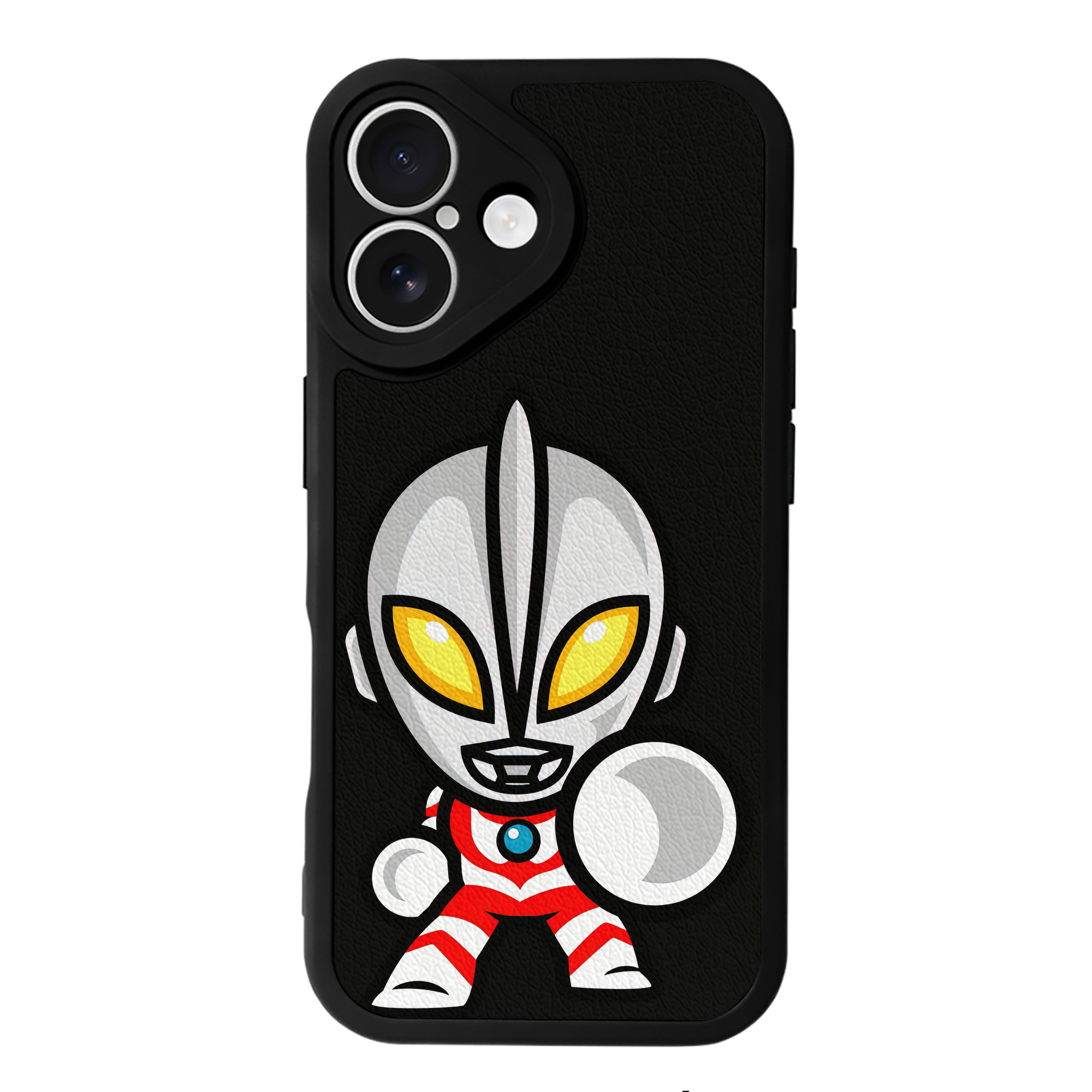 （画像用） ウルトラマン Ultraman 【iPhone 16シリーズ対応】シリコンスマホケース（レザー調） 材質：シリコン